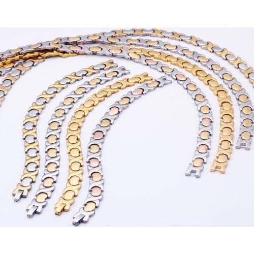 Stainless Steel Jewelry Sets For Women Dubai Bohemia Heart Bracelet & Necklace Set Smooth Wedding Jewelry Bridal Choker