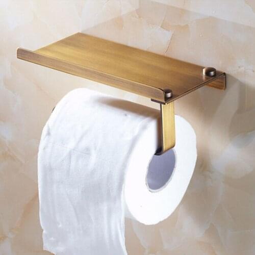 New Toilet Paper Towel Roll Holder Bathroom Wall Mount Rack Archaize Color Steel Creative Tissue Storage Rack