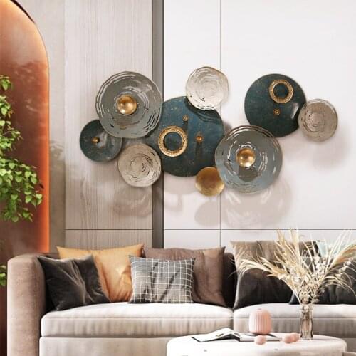 New Chinese light luxury metal wall hanging decoration living room iron wall hangings dream catcher