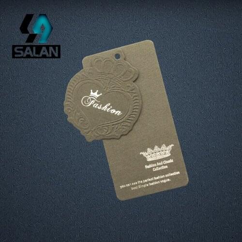 Wholesale Customize Letters Logo in Font Hang tag Logo Garment Label with free string customized Hang tags GT018