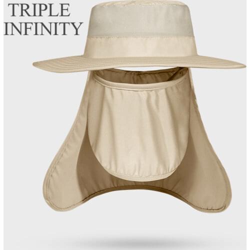 New Mens Panama Hat Large Round Brim Sun-proof Quick Drying Foldable Fishing Hats Summer Sun Cap For Travel Climbing Bucket Hat