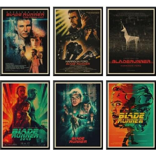 Blade Runner 2049 American Movie Retro Posters Kraft Paper Printed Wall Posters Painting Home Room Decor 42X30cm