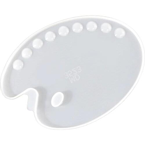 Clear Paint Tray Silicone Mold DIY Epoxy Resin Casting Mould for Art Palette