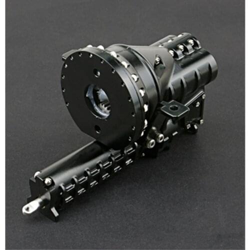 CNC Aluminum Alloy Gearbox Third Gears High Torque Transmission For 1/14 Scale Rc Truck Tamiya Scania Beenz MAN Upgrade Accessor