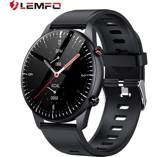 LEMFO 2021 Smart Watch Men Bluetooth Calls 1G ROM Customized Dials 240*240 Heart Rate Monitor gtr 2e Smartwatch for Android iOS