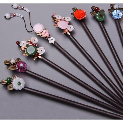 Spot Real Wood Hairpin, Coiled Wood Hairpin, Ancient Headdress, Hairpin, Hair Pulling, Ancient Girls Hanfu Accessories