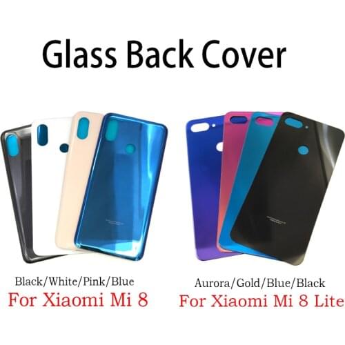 Back Door Case Battery Rear Housing Back Cover With Glue For Xiaomi Mi8 Mi 8 Lite / Mi 8 Se 8se