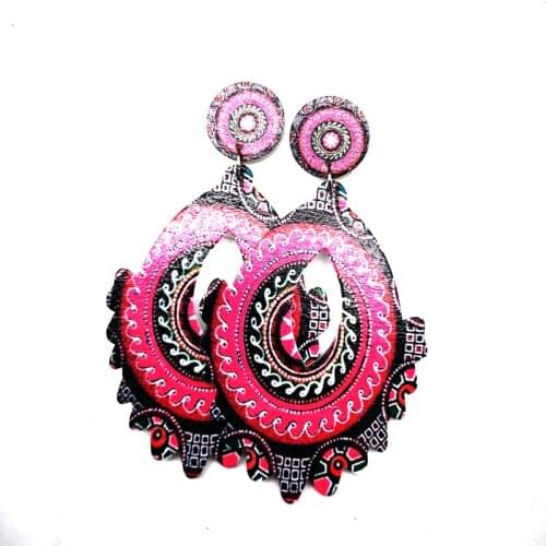 2019 Newest Printing Wooden Earrings