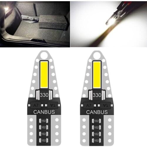 2x T10 W5W LED Bulb 194 168 LED Super Bright Car Interior Light License Plate Signal Lamp for audi a5 a3 a4 b8 8p a4 b6 a6 c6 a3