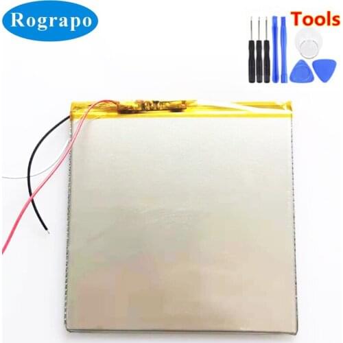 New 3.7V 4000mAh Li-Polymer Battery For Prestigio Multiad 7.0 PMP5570D Tablet PC Accumulator 3-wire + Free Tools