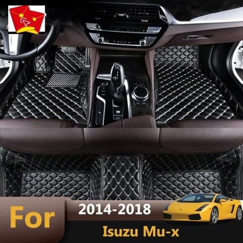 Auto Carpets Decorative Floorliner Leather Dash Car Floor Mats For Isuzu Mu-x Mux 2014 2015 2016 2017 2018 (5 seater)
