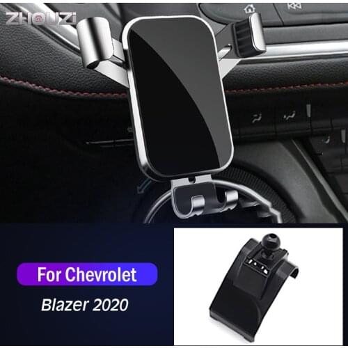 Car Mobile Phone Holder Special Air Vent Mounts GPS Stand Gravity Navigation Bracket For Chevrolet Blazer 2020 Car Accessories
