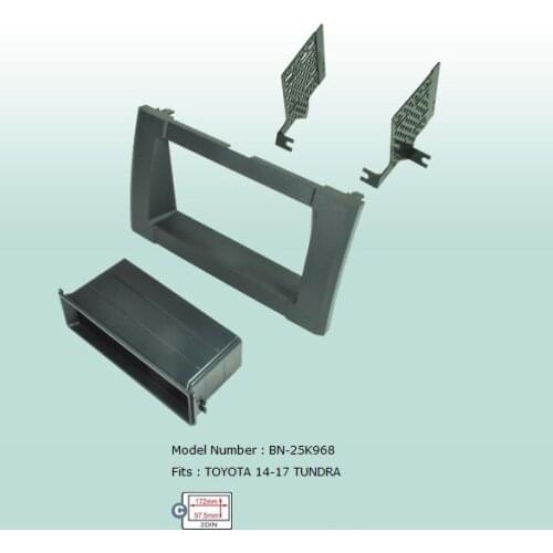 Car Fascias Double Din Audio Panel Frame Dash Kit For Tundra 2014 2015 2016 2017