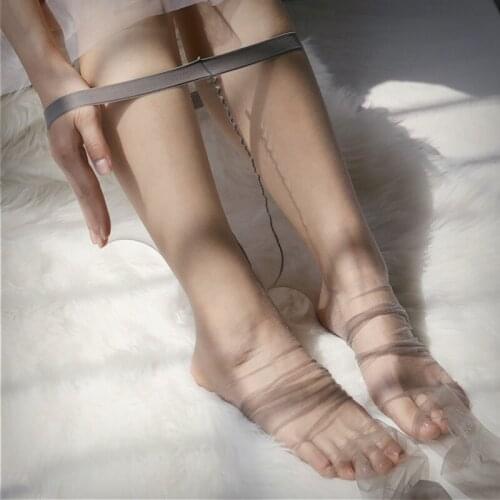 0D stockings summer ultra-thin first-line crotch flesh-colored black stockings ladies pearly sexy pantyhose toes all transparent