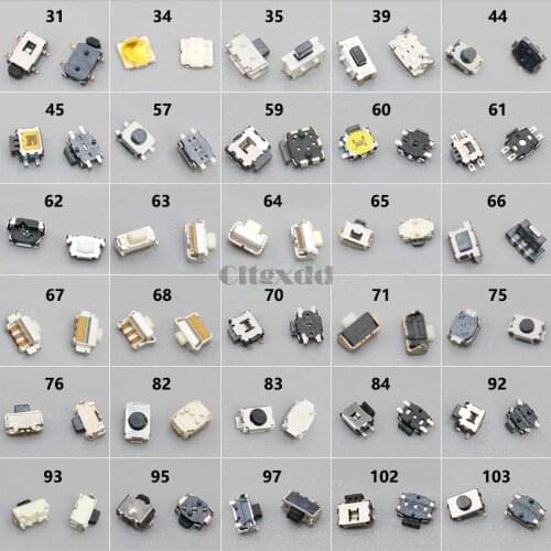 Cltgxdd 30models 150pcs/lot Tactile Push Button Switch 3*4*2mm 3*6*3.5mm 2*4*3.5mm 4Pin SMD Touch ON/OFF Micro Switch