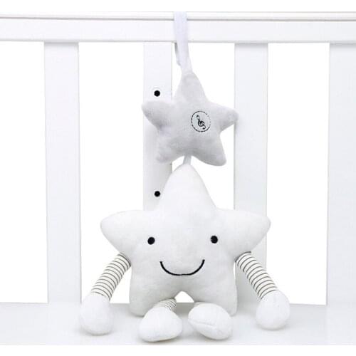 Baby Rattle Stroller Music Star Crib Hanging Newborn Mobile Rattles On The Bed Babies Educational Plush Toys
