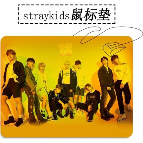 Kpop Stray Kids Album photo Mouse mat pad Rubber Good quality 20*26cm Stray kids mouse pad mat kpop supplies
