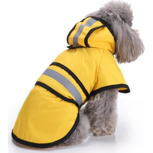 Pet Raincoat Dog Camouflage Jacket Vest Hooded Transparent Waterproof Coat for Dog Clothes Puppy Teddy Dog Casual Rain Out Jacke