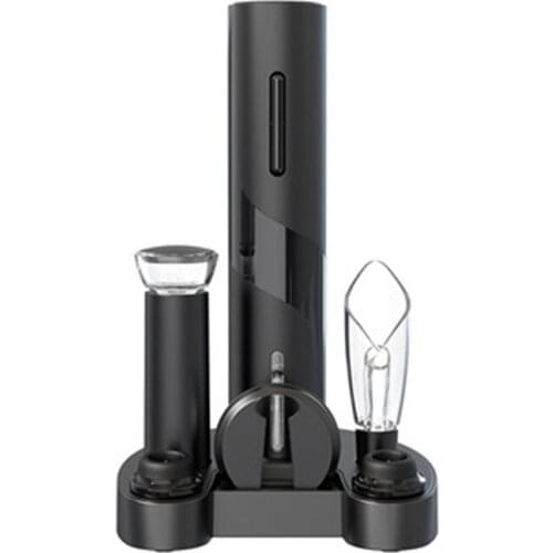 Electric Bottle Opener Set For Wine And Beer Cordless Wine Corkscrew 6-In-1 Automatic Electric Wine Openers Gift Set