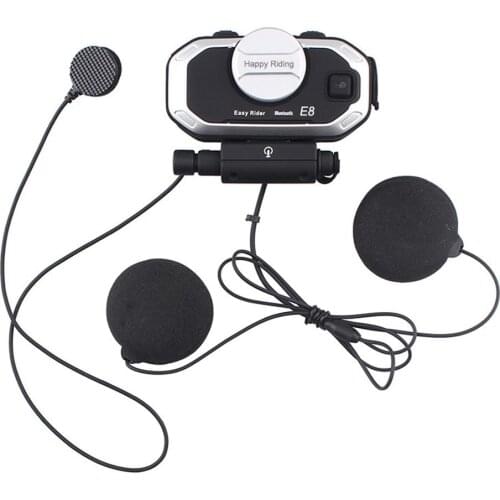 Motorcycle Hands-free Bluetooth V5.0 Helmet FM Intercom Interphone Headphone