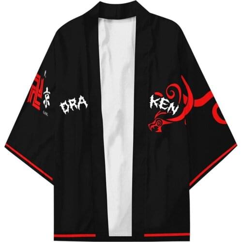 Anime Tokyo Revengers Draken Ryuguji Ken Cosplay 3D Printed Hanagaki Cloak Kimono Coat