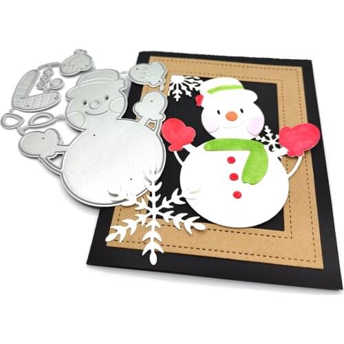 Metal Cutting Dies Christmas snowman die Metal Steel Cutting Embossing Dies For Scrapbooking paper craft home decoration Craft