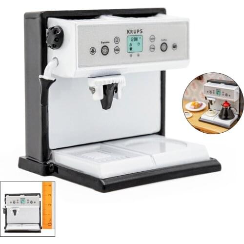 Odoria 1:12 Miniature Coffee Machine Cappuccino Maker Dollhouse Kitchen Accessories
