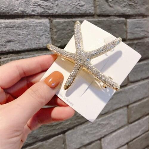 Fashion Starfish Hair Clips Hair Claw Clip Wedding Hairpins Barrette Women Summer Beach Party Jewelry Korean Hair Accessories 20