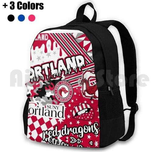 Cortland Outdoor Hiking Backpack Waterproof Camping Travel Cortland Red Cstate Game Day University Of Football College