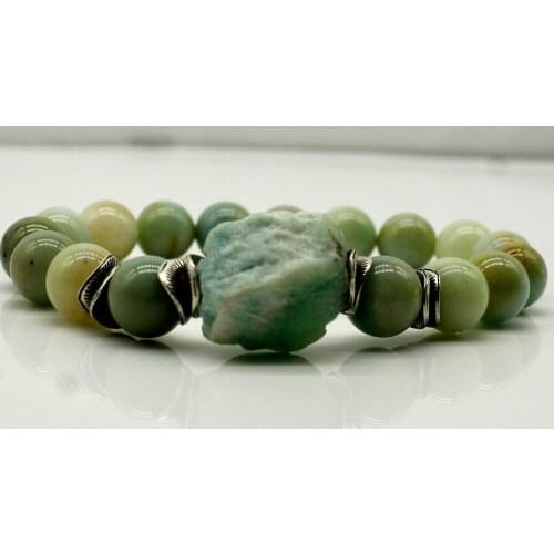 Natural Matte Bracelets Bangles Women Male Simple 6mm Je'we'l'r'y