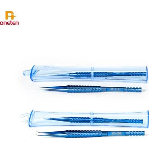 Finger Jump Wire Tweezers 0.01 0.002 mm Relife RT-11 RT-15B Titanium Alloy Professional Tweezer BGA Motherboard Repair