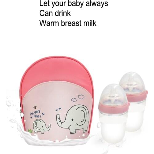 2021 Brand New Baby Stroller Bottle Bag Portable Mini Cooler Bag Insulated Tote Bag for Outdoor Travel