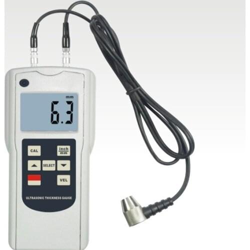 Precise Ultrasonic Thickness Meter Gauge Measuring Range 1.2-200mm (45# steel) Accuracy 0.5mm Metal Thickness Tester