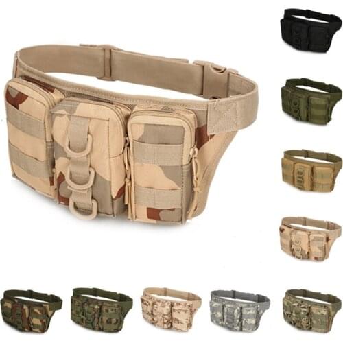 Outdoor Military Tactical Waist Bag Waterproof Nylon Camping Hiking Backpack Pouch Hand Bag Military Bolsa Style Mochila