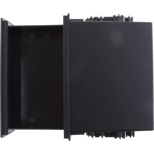 Car Storage Drawer Box Dashboard Storage Box Universal Single Din Pocket Storage Drawer Dash Radio Box Car Interior Accessories