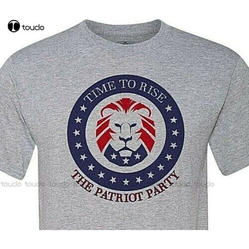 New The Patriot Party -Maga- Time To Rise - Support Out President - Fast Shipping Cotton Tee Shirt fishing shirts Unisex