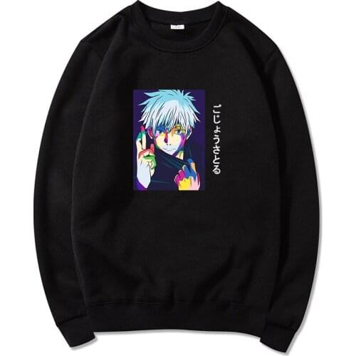 Japan Anime Jujutsu Kaisen Sensei Gojo Satoru Cartoon Hoodies Men Women Harajuku Sweatshirt Dropship Pullover Tracksuit Sudadera