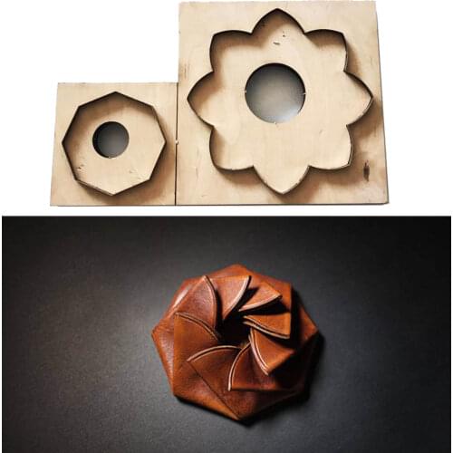 Japan Steel Blade Rule Die Cut Steel Punch Origami coin pouch Cutting Mold Wood Dies for Leather Cutter for Leather Crafts