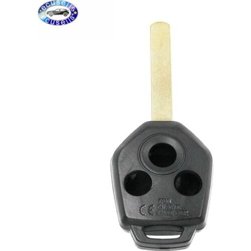 Replacement Remote Car Key Fob Shell 3 Buttons for Subaru Forester 2008-2010 with Blade 65