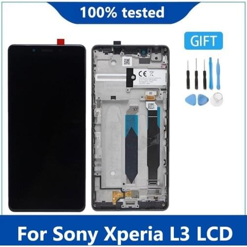 Original For 5.7" Sony Xperia L3 LCD L3312 I4312 I4332 I3322 LCD Display Touch Screen Digitizer For Sony Xperia L3 LCD+Frame