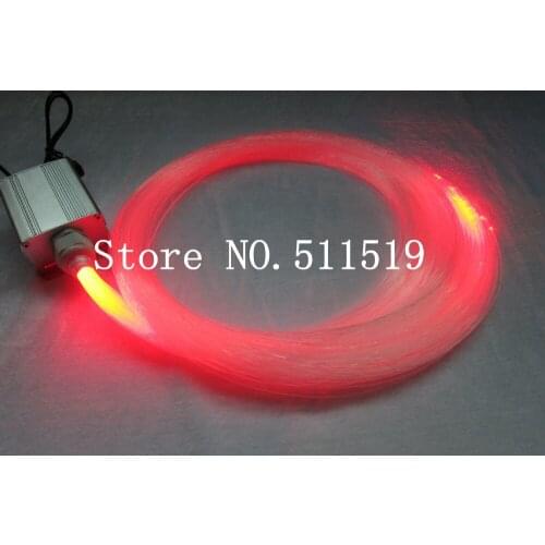 Star ceiling kit with 200strands 0.75mm optic fiber 1.5m long and a 5W RGB light engine with touching remote