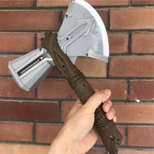 Sound Flash Lighting Axe Hammer Stormbreaker Kids Toys Cosplay Weapons Movie Role Thunder Hammer Super Hero Weapon