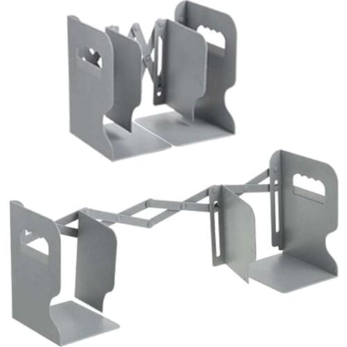 2 IN 1 Adjustable Book Holder Bookends with Pen Holder Students Desk Magazine File Holder Organizer Office Stand Rack Save space