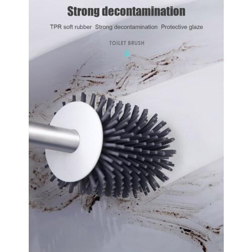 Bathroom AccessoriesTPRSilicone Toilet Brush Wall-Mounted Cleaning Brush For Bathroom Household Cleaning Product