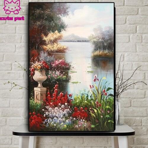 DIY Diamond Painting Abstract art, flowers, landscape diamond Embroidery 5d mosaic Diamond needlework cross stitch room decor