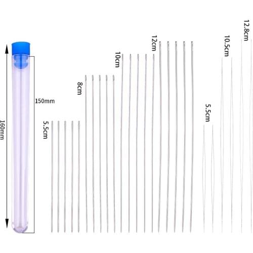 Assorted Hand Sewing Tools With Needle Bottle Including Big Eye Beading Beads Needles /Long Straight Beading Thread Needles