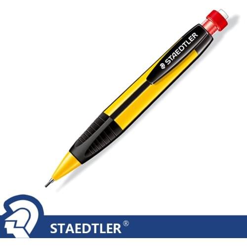 1pcs STAEDTLER 771 Automatic Pencil Triangle Pen Yellow Black 1.3mm Lead Child Student Positive Position Office School Supplies