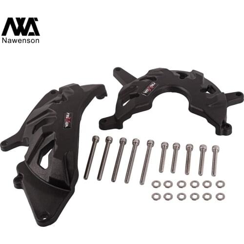 Motorcycle Engine Case Guard Falling Protection Nylon Engine Protective Cover Set for Ninja 400 2018-2020 for Z400 2019-2020