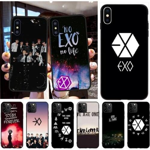 PENGHUWAN Kpop exo Phone Case for iPhone 11 pro XS MAX 8 7 6 6S Plus X 5S SE XR case