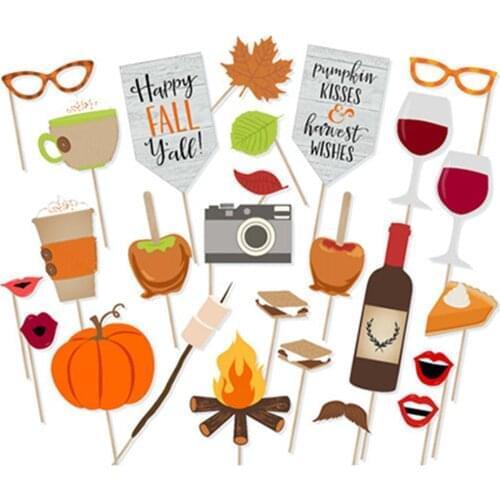 Thanksgiving Party Decorations Photobooth Props Mr Mrs DIY Photo Booth Props Family Party Supplies PZ018